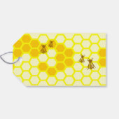 ハニービーハニカムカスタムラベル ギフトタグ (裏面横)