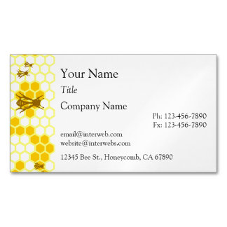 ハニービーハニカムカスタム名刺 マグネット名刺