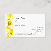 ハニービーハニカムパターン編集可能 名刺 (正面)