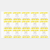 ハニービーハニカム編集可能1.5"正方形ラベル ラベル (シート)