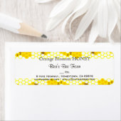 ハニービーハニカム0.75インチx 2.25インチ編集可能ラベル ラベル (インサイチュ)