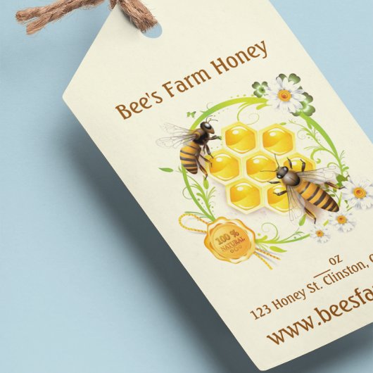 ハニービーハニーセラービーキーパーアピアリストカスタム ギフトタグ