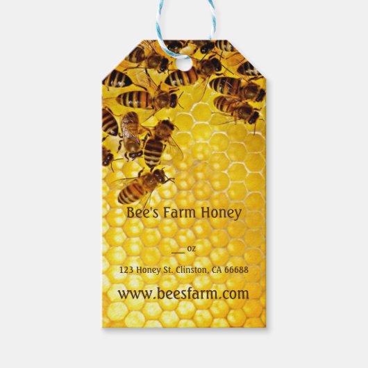 ハニービーハニーセラービーキーパーアピアリストカスタム ギフトタグ (正面)