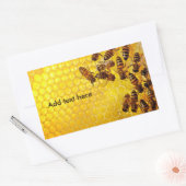 ハニービーハニーセラービーキーパーアピアリスト 長方形シール (封筒)