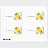 ハニービーハニーセラービーキーパーアピアリスト 長方形シール (シート)