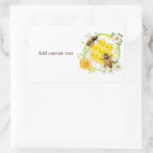 ハニービーハニーセラービーキーパーアピアリスト 長方形シール (バッグ)