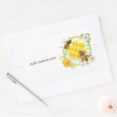 ハニービーハニーセラービーキーパーアピアリスト 長方形シール (封筒)