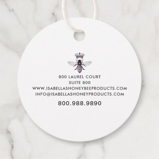 ハニービーハートスキンケフェイクーレゴールドフォイル フェイバータグ (裏面)