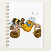 ハニービーバスケッ忙しトおもしろいイラストレーション プランナー手帳 (正面)