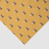 ハニービーパターンオレンジ 薄葉紙 (詳細)