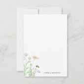 ハニービーパーソナライズされたノートカード サンキューカード (正面)