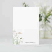 ハニービーパーソナライズされたノートカード サンキューカード (スタンド正面)