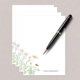 ハニービーパーソナライズされたノートカード サンキューカード