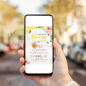 ハニービーパーティービー1stバースデーブンブンいう音誕生日 招待状