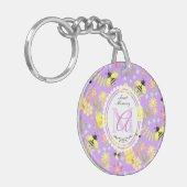 ハニービーパープル キーホルダー (正面左)