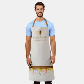 ハニービービジネスブランディング エプロン (着用した状態)