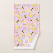 ハニービーピンク バスタオルセット (ハンドタオル)