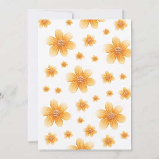 ハニービーファーストビーデイボーイ誕生日招待状 招待状 (裏面)