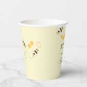 ハニービーファースト誕生日 男女兼用 紙コップ (正面)