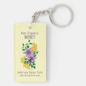 ハニービーファームイエローラベンダー キーホルダー (裏面)