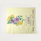 ハニービーファームイエローラベンダー タペストリー (正面(横))