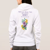 ハニービーファームイエローラベンダー パーカ (裏面)