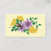 ハニービーファームイエローラベンダー 名刺 (裏面)