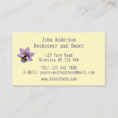 ハニービーファームイエローラベンダー 名刺 (正面)