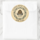 ハニービーファームビーキーパーラベル ラウンドシール (バッグ)