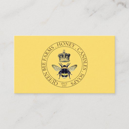 ハニービーファームロゴ養蜂家 名刺 (正面)
