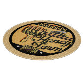 ハニービーファーム名パーソナライズされたスイートビーハイブ カッティングボード (角)