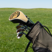 ハニービーファーム名パーソナライズされたスイートビーハイブ ゴルフヘッドカバー (インサイチュ)