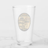 ハニービーファーム名パーソナライズされたスイートビーハイブ タンブラーグラス (裏面)