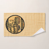 ハニービーファーム名パーソナライズされたスイートビーハイブ バスタオルセット (ハンドタオル)