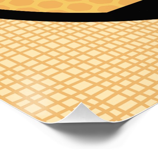 ハニービーファーム名パーソナライズされたスイートビーハイブ ポスター (コーナー)