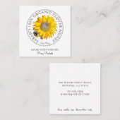 ハニービーフラワーハニープロダクツスクエアビジネスC スクエア名刺 (正面/裏面)