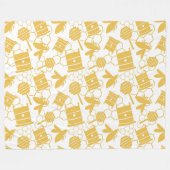 ハニービーフリースブランケット フリースブランケット (正面(横))