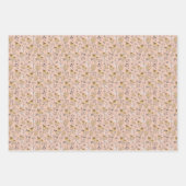 ハニービーフローラオンピンク ラッピングペーパーシート (正面2)