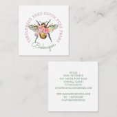 ハニービーフローラスクエアビジネスカード スクエア名刺 (正面/裏面)