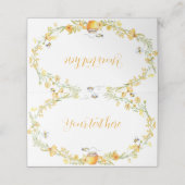 ハニービーフローラバースデーパーティー座席表 プレイスカード (外部開封)