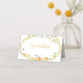 ハニービーフローラバースデーパーティー座席表 プレイスカード (正面)