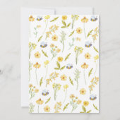 ハニービーフローラ誕生日招待状のまわりに 招待状 (裏面)