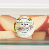 ハニービーフローラ防水リップバーム錫ラベル ラベル (貼付)