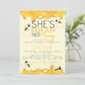 ハニービーブライダルシャワー招待 招待状 (スタンド正面)