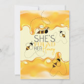 ハニービーブライダルシャワー招待 招待状 (裏面)