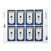 ハニービーブルーと金ゴールド ラベル (フルシート)