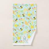 ハニービーブルー バスタオルセット (ハンドタオル)