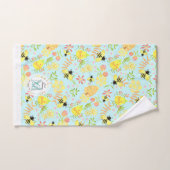 ハニービーブルー バスタオルセット (ハンドタオル)