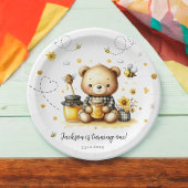 ハニービーベアーバースデーパーティー ペーパープレート