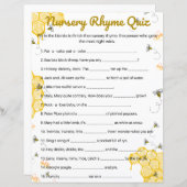 ハニービーベイビーシャワー子供部屋ライムズゲーム (正面/裏面)